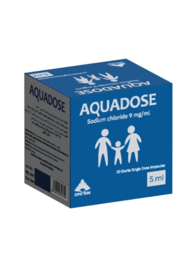 Aquadose Sodium Chloride 9mg/Ml 20's 5ml